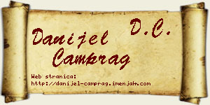 Danijel Čamprag vizit kartica